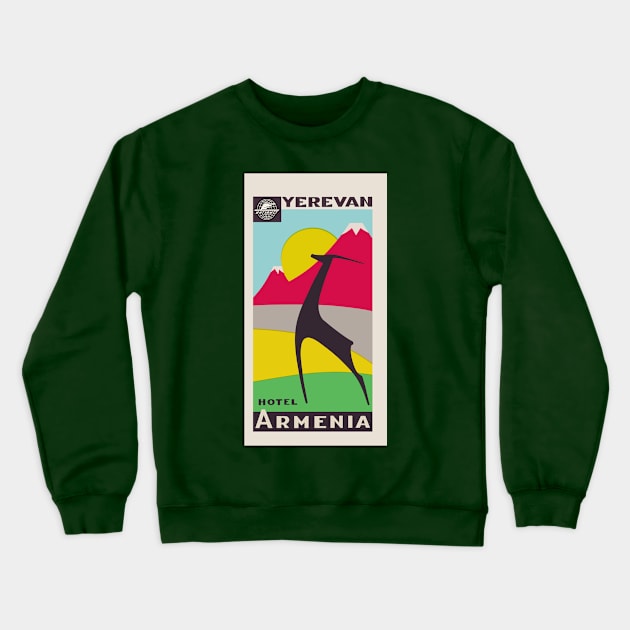 Hotel Armenia vertical Crewneck Sweatshirt by armeniapedia